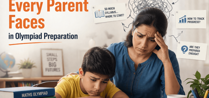 Parent and child tackling Olympiad prep