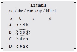 rearrange the wordsphrases to form meaningful sentence ac a b d bc b d